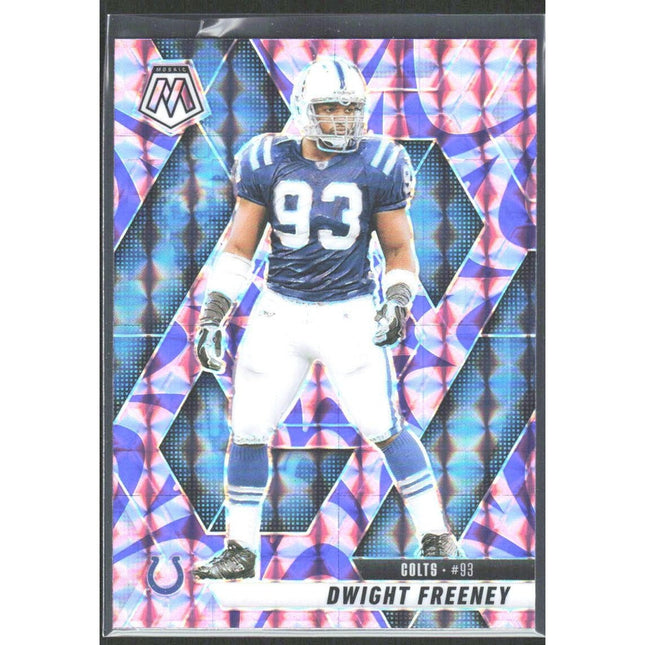 Dwight Freeney 2025 Panini Mosaic Reactive Purple #185 Indianapolis Colts