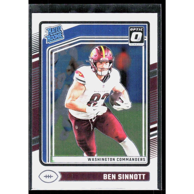 Ben Sinnott 2024 Donruss Optic #207 Commanders