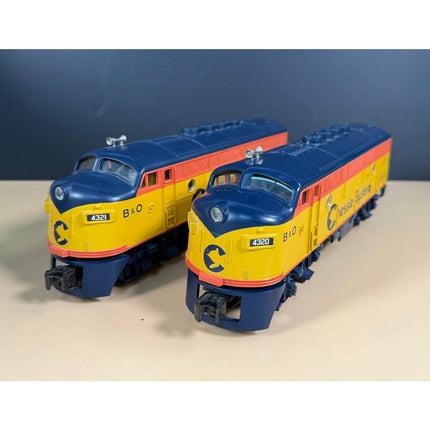 MTH RailKing Chessie F-3 Diesel Locomotive 30-2118-1 Powered 30-2119 Non-Powered