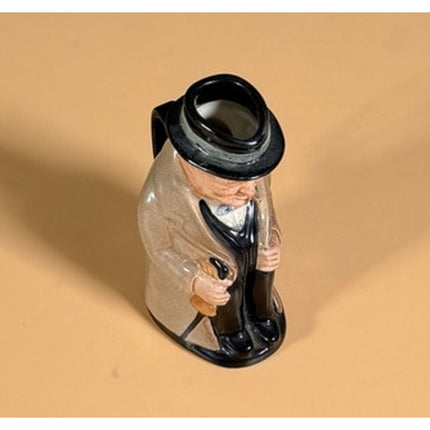 Royal Doulton Winston Churchill Character Pitcher 4"