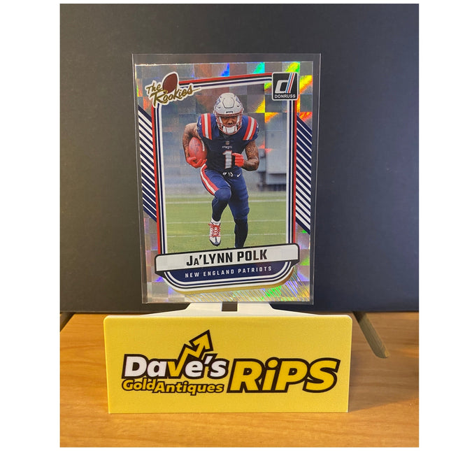 2024 Donruss Ja’Lynn Polk RC #TR-15 The Rookies Insert Patriot