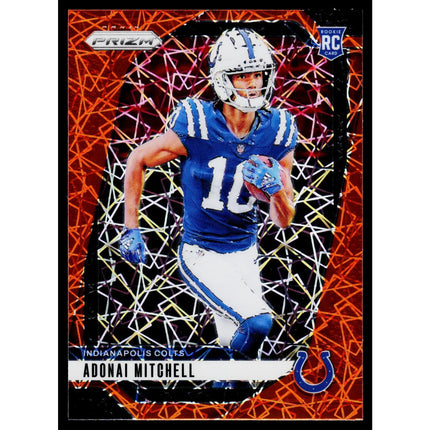 Adonai Mitchell 2024 Panini Prizm Lazer #303 RC Indianapolis Colts