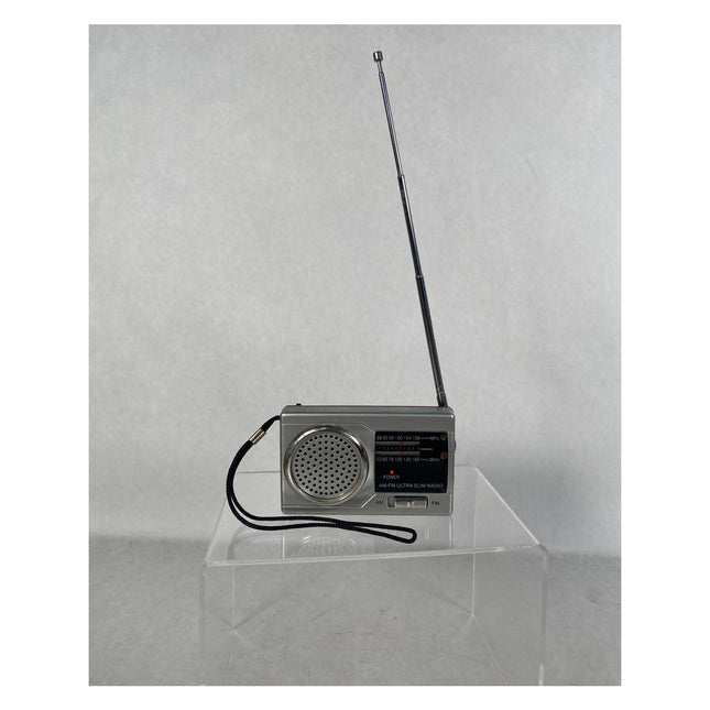 Ultra Slim Pocket AM/FM Radio - Battery Operated, Portable Mini Handheld Speaker, Working