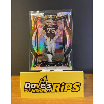 Howie Long 2024 Select #60 Silver Die-Cut RC Card Las Vegas Raiders