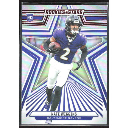 Nate Wiggins 2024 Panini Rookies & Stars #181 RC Baltimore Ravens