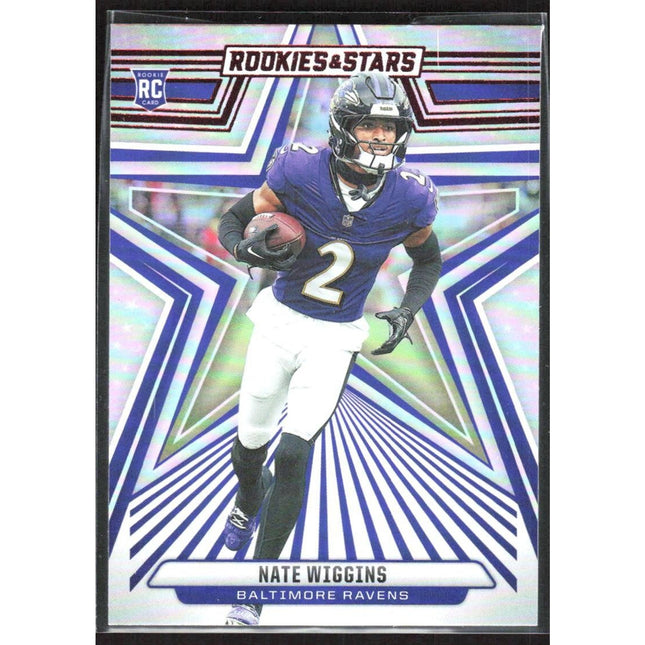 Nate Wiggins 2024 Panini Rookies & Stars #181 RC Baltimore Ravens