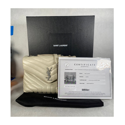 YSL LouLou Shoulder Crossbody Handbag w/ Box, Dust Bag & Entrupy COA MSRP $3200