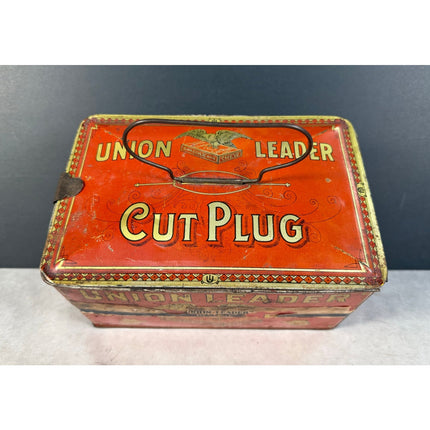 Union Leader Cut Plug Tobacco Tin – Vintage Advertising Can