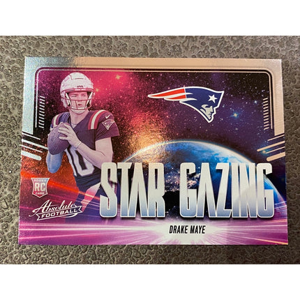 2024 Panini Absolute Football Star Gazing RC Drake Maye #SG-DME Patriots