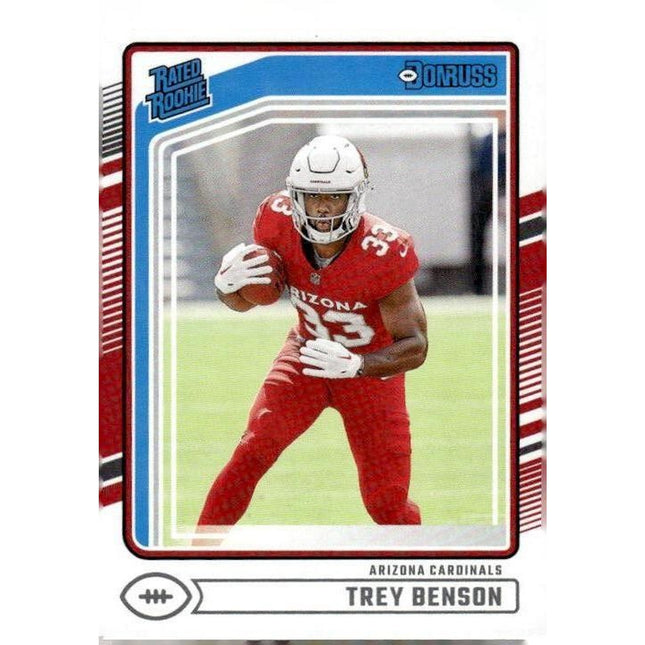 Trey Benson 2024 Donruss #326 RC Arizona Cardinals