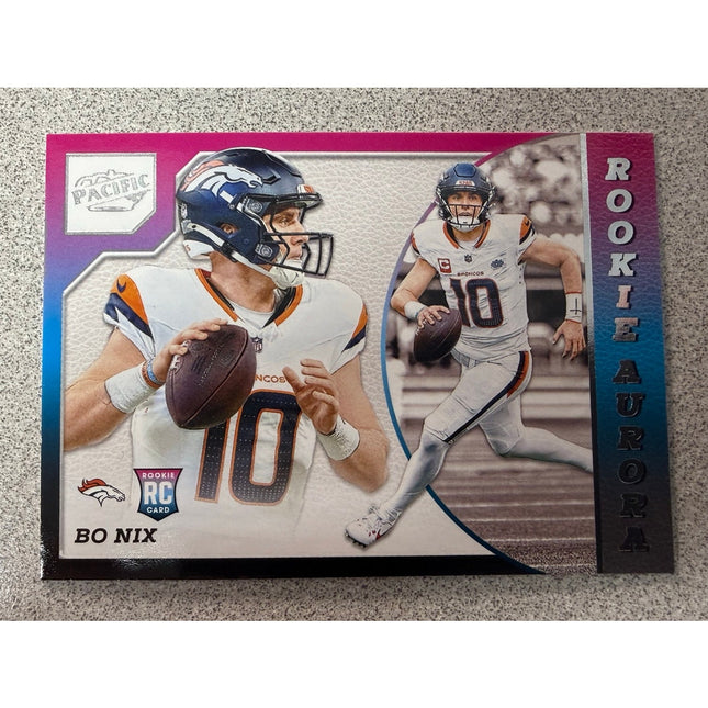 2024 Panini Encore Rookie Aurora Bo Nix #4 Denver Broncos