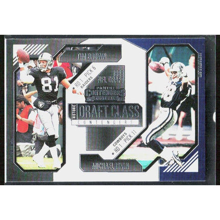 Michael Irvin / Tim Brown 2024 Panini Contenders Hist Draft Class Contenders #10