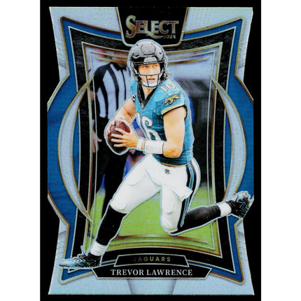 Trevor Lawrence 2024 Panini Select #98 Silver Prizm Diecut RC Card Jaguars