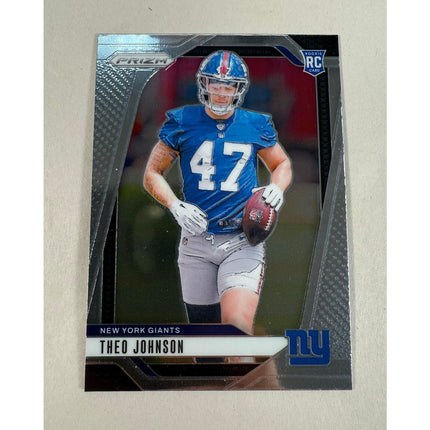 2024 Panini Prizm Theo Johnson RC #390 Rookie Card New York Giants