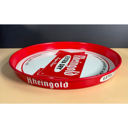 Rheingold Extra Dry Lager Beer Tray 12" Metal Brewery Advertising Serving Tray