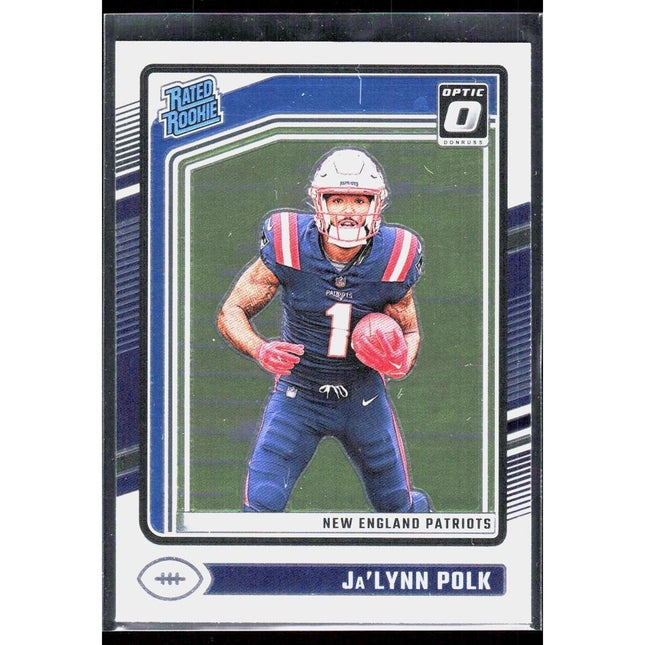 #240 RC Ja'Lynn Polk 2024 Donruss Optic New England Patriots