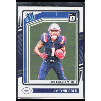 #240 RC Ja'Lynn Polk 2024 Donruss Optic New England Patriots