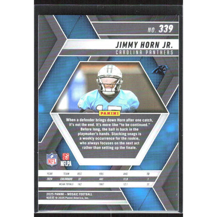 Jimmy Horn Jr. 2025 Panini Mosaic #339 RC Carolina Panthers