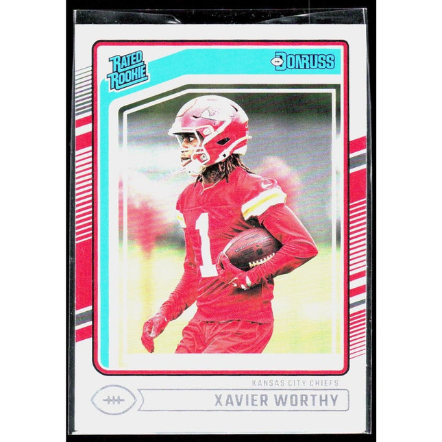 Xavier Worthy 2024 Donruss #398 RC Kansas City Chiefs