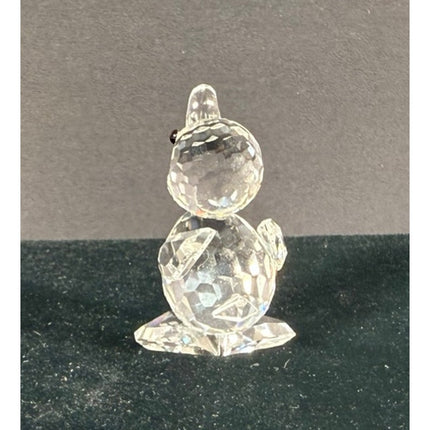 Swarovski Crystal Standing Drake Duck Figurine Signed 2” Collectible