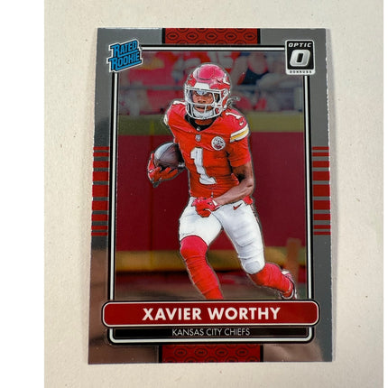 2024 Donruss Optic Xavier Worthy RC 2014 Retro Series #8 Rated Rookie Chiefs