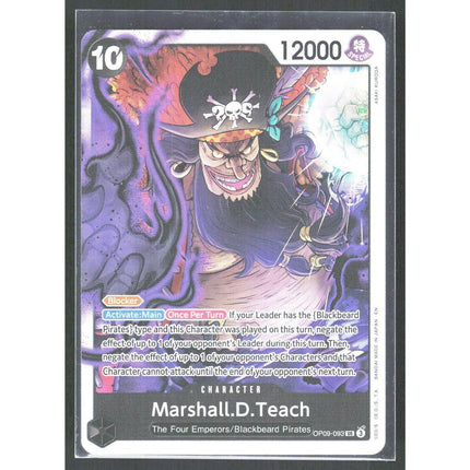 Marshall.D.Teach Premium Booster -The Best- Vol. 2 #OP09-093 Super Rare