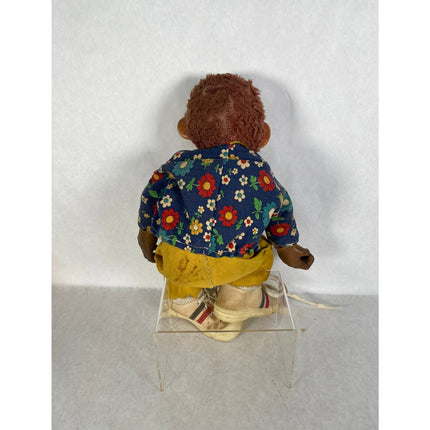 J. Fred Muggs 16" Monkey Doll with Sneakers – Original Vintage Collectible