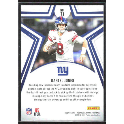 Daniel Jones 2024 Panini Rookies & Stars #71 New York Giants
