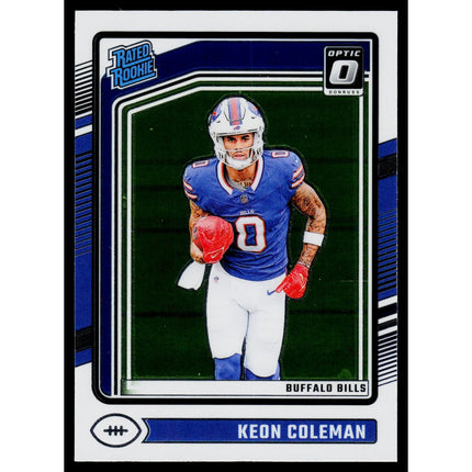 Keon Coleman 2024 Donruss Optic #263 RC,Rookie Buffalo Bills
