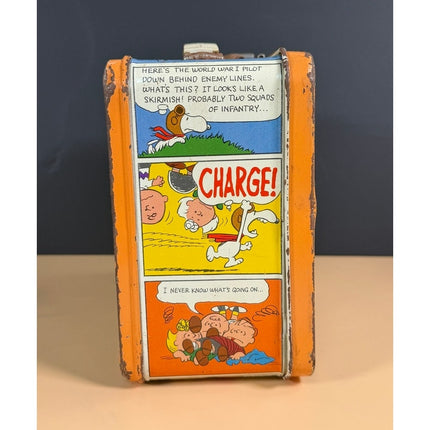 Vintage Peanuts Snoopy Metal Lunch Box Charles Schulz No Thermos