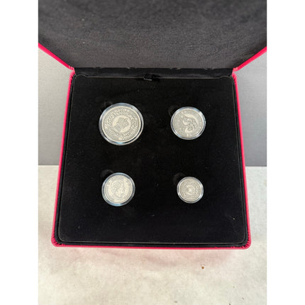 2018 Royal Canadian Mint Silver 4-Coin Set Colonial Currency Atlantic Provinces