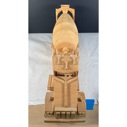 Handmade Wooden Ready Mix Truck 27" Kaye Munshower Toy Shop Working Mixer