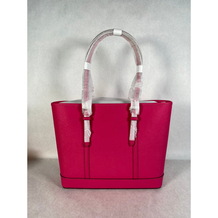 Michael Kors Jet Set Travel Small Saffiano Leather Top-Zip Tote Bag NWT MSRP $448