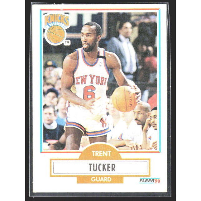 Trent Tucker 1990-91 Fleer #129 New York Knicks