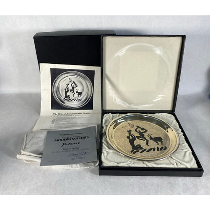1973 Modern Masters Sterling Silver Picasso Plate “The Rites of Spring” 8”