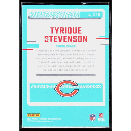 Tyrique Stevenson 2023 Donruss Optic #219 RC Chicago Bears