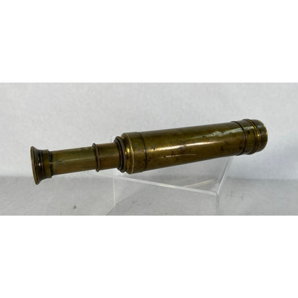 Vintage Brass Spyglass Telescope — As Is