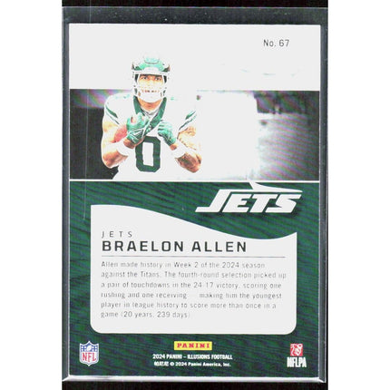 Braelon Allen 2024 Panini Illusions #67 Jets