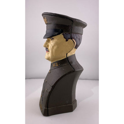 Reproduction “Pershing” Cast Iron Still Bank