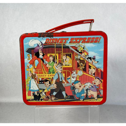 Vintage 1983 Disney Express Railroad Train Aladdin Metal Lunchbox (No Thermos)