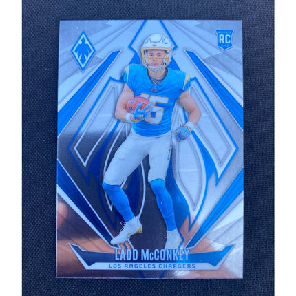 2024 Ladd McConkey #216 Phoenix Rookie Rising RC Chargers NFL Card
