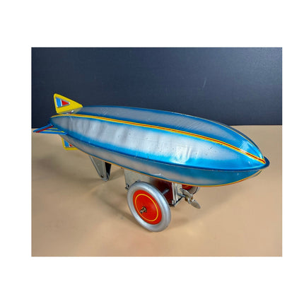 Schylling Graf Zeppelin Blimp 9.5" Made in Korea Working Wind-Up Toy