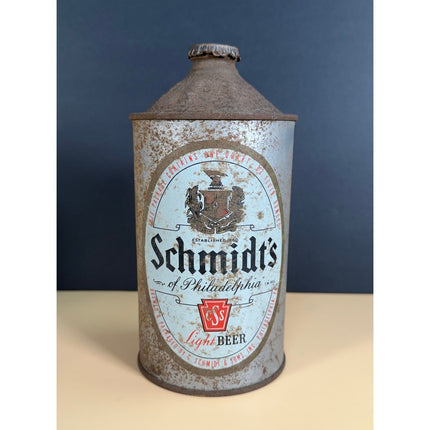 Schmidt’s Light Beer Cone Top Can 7.5" Vintage Brewery Advertising Collectible