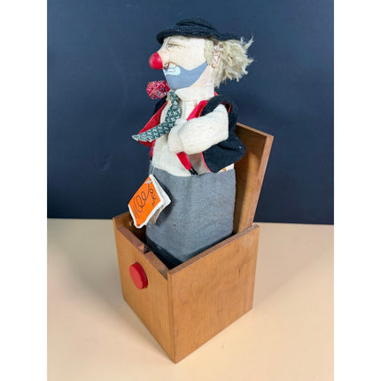Vintage Jax of Maine Handmade Jack in the Box Wooden Toy Working