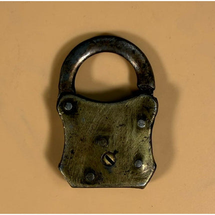 Vintage Miller Lock Co Rugby Padlock Antique Collectible Lock No Key