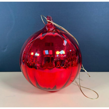 Optic Mercury Glass Red Ball Christmas Ornament 180mm