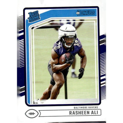 Rasheen Ali 2024 Donruss #347 RC Baltimore Ravens
