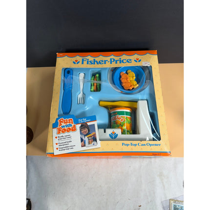 Fisher-Price Pop-Up Can Opener Complete in Box Vintage Kitchen Toy