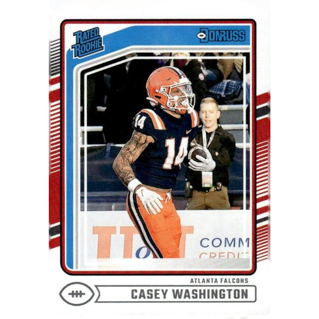 Casey Washington 2024 Donruss #392 RC Atlanta Falcons