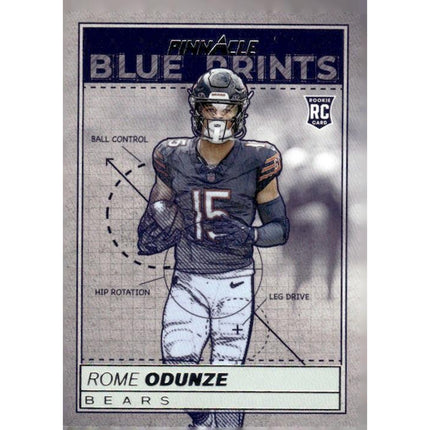 Rome Odunze 2024 Panini Encore Blue Prints #2 Chicago Bears